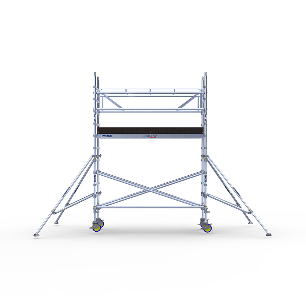 Mobilūs pastoliai, platūs – 4m darbinis aukštis - Image 2