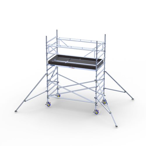 Mobilūs pastoliai, platūs – 4m darbinis aukštis