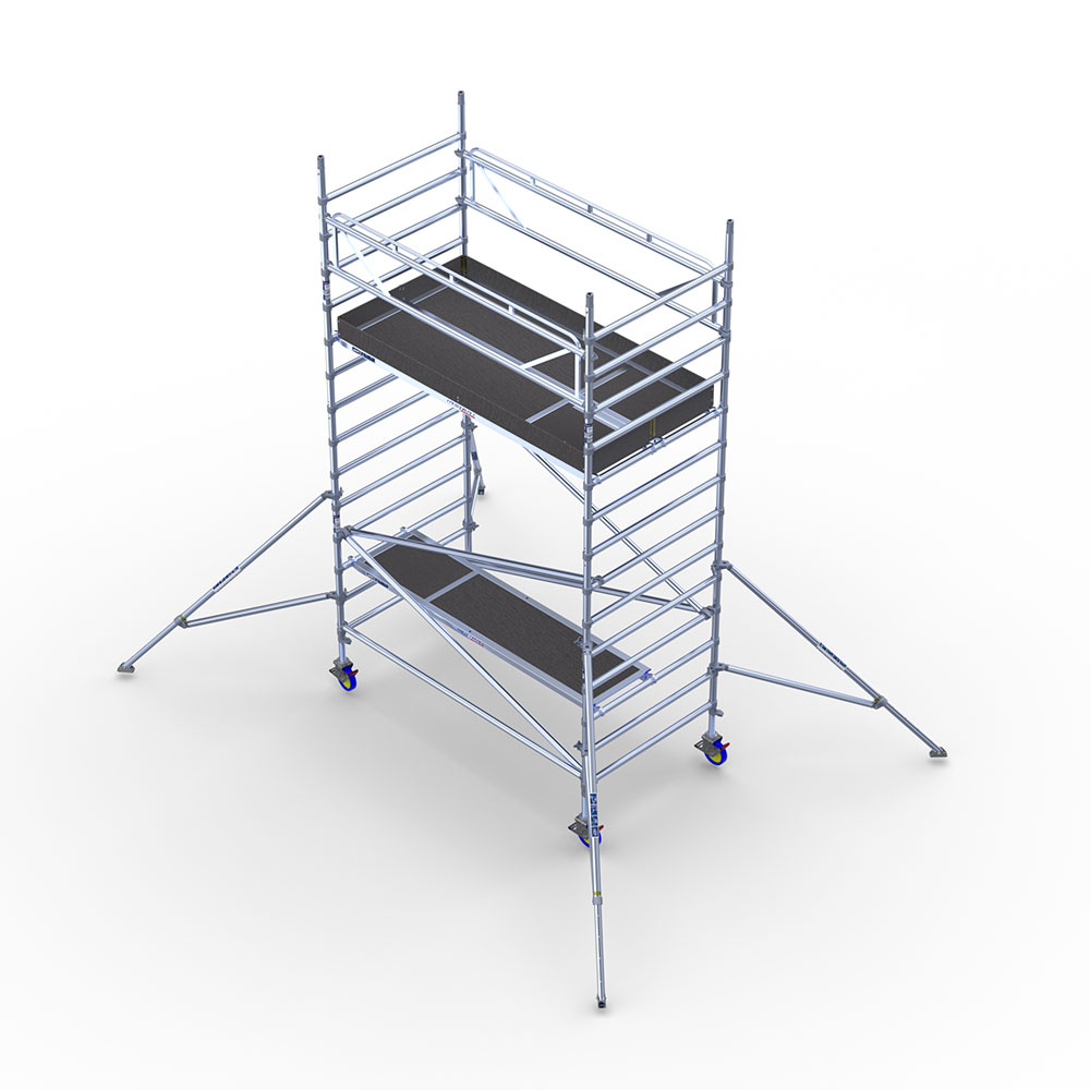 Mobilūs pastoliai, platūs - 5m darbinis aukštis - Image 3