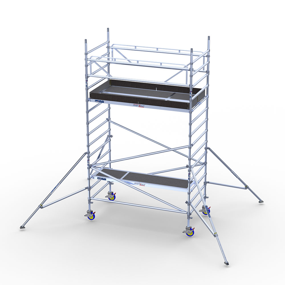 Mobilūs pastoliai, platūs - 5m darbinis aukštis