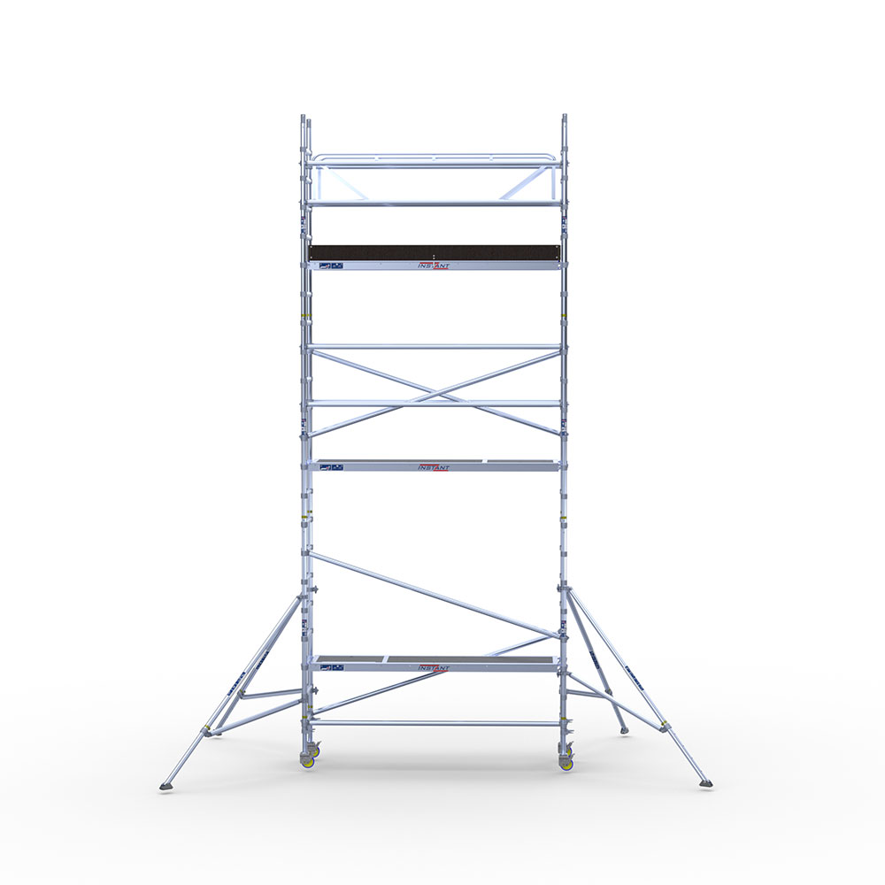 Mobilūs pastoliai, siauri – 7m darbinis aukštis - Image 2