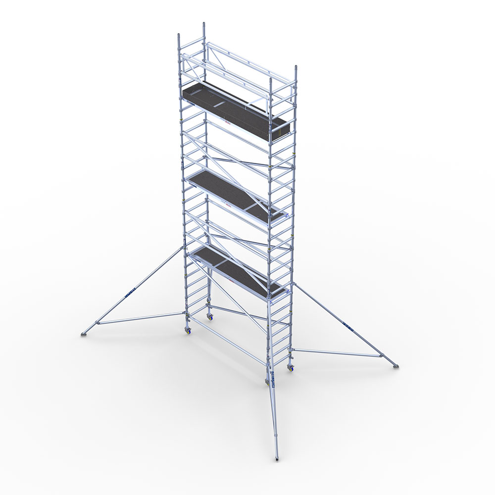 Mobilūs pastoliai, siauri – 8m darbinis aukštis - Image 3