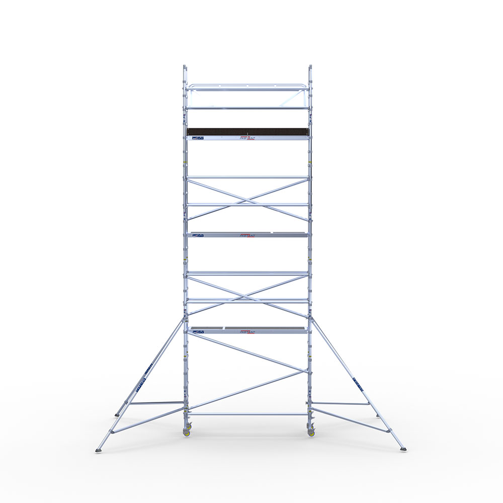 Mobilūs pastoliai, siauri – 8m darbinis aukštis - Image 2