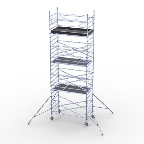 Mobilūs pastoliai, platūs – 8m darbinis aukštis