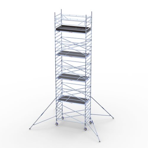 Mobilūs pastoliai, platūs – 10m darbinis aukštis