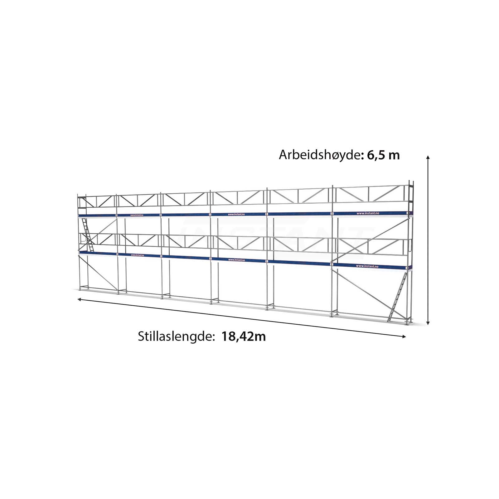 Pastolių priekaba su 101 m2 pastolių paketu - Image 2