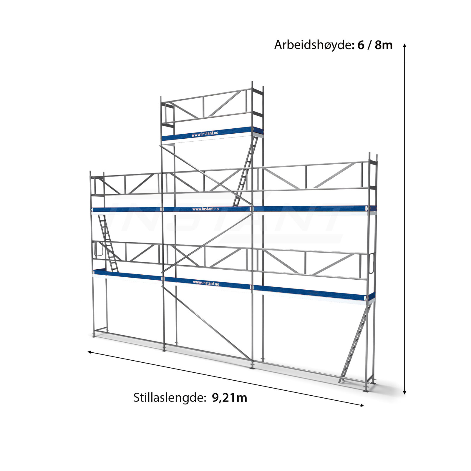 Fasadiniai pastoliai - 57m2 - Image 2